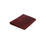 Standing Bi-Fold Oil Cherry Full Grain Leather Wallet