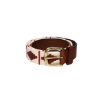 Unisex Polo Crimson & Snow Full Grain Belt