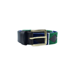 Unisex Polo Belt Emerald Full Grain Leather
