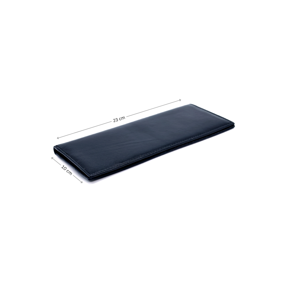 Passport Holder Black Full Grain Leather