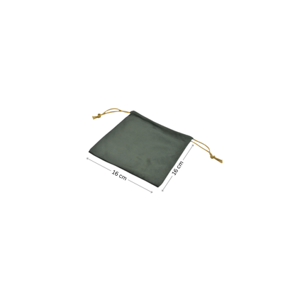 Suede Pouch Khaki Green - Pack of 2