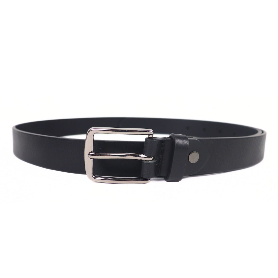 Milano Black Unisex Belt 30mm - Italian Full Grain Leather