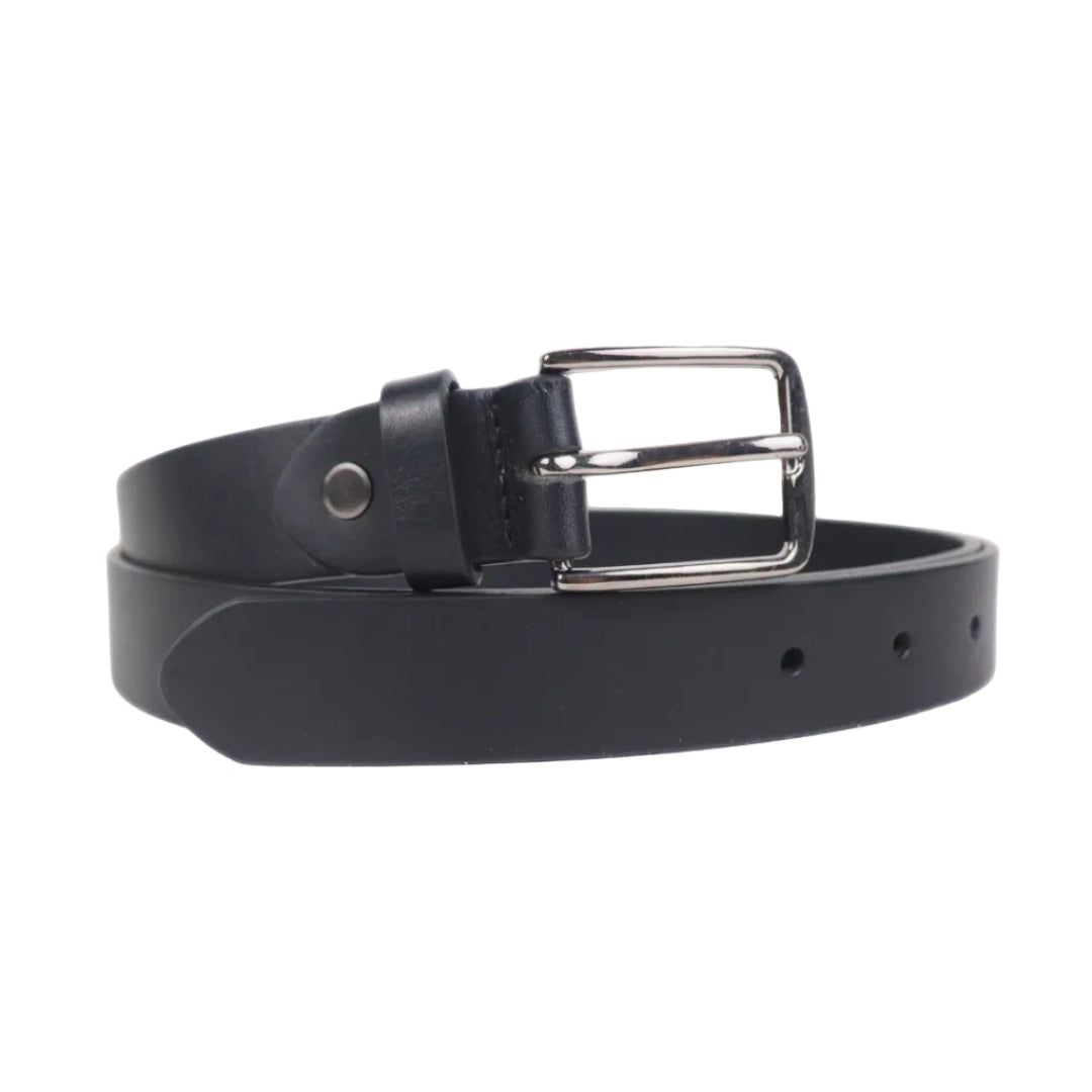 Milano Black Unisex Belt 30mm - Italian Full Grain Leather