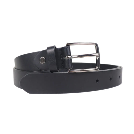 Milano Black Unisex Belt 30mm - Italian Full Grain Leather