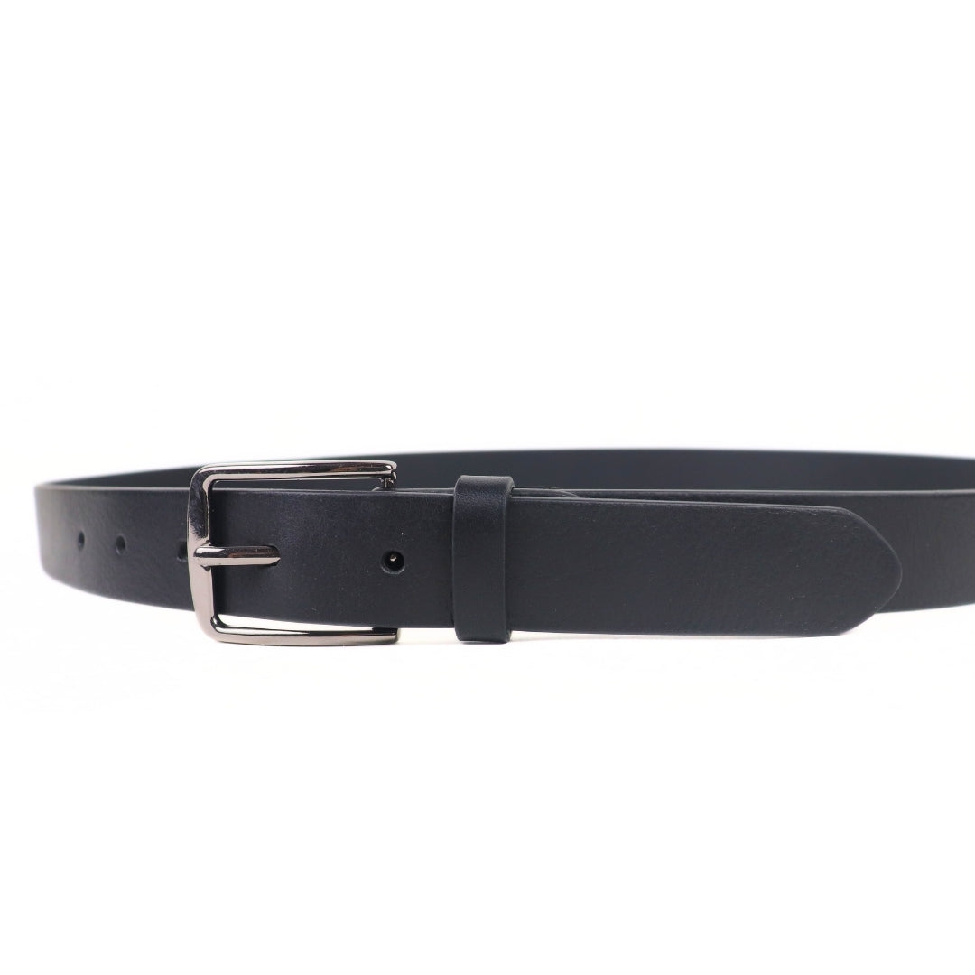 Milano Black Unisex Belt 30mm - Italian Full Grain Leather