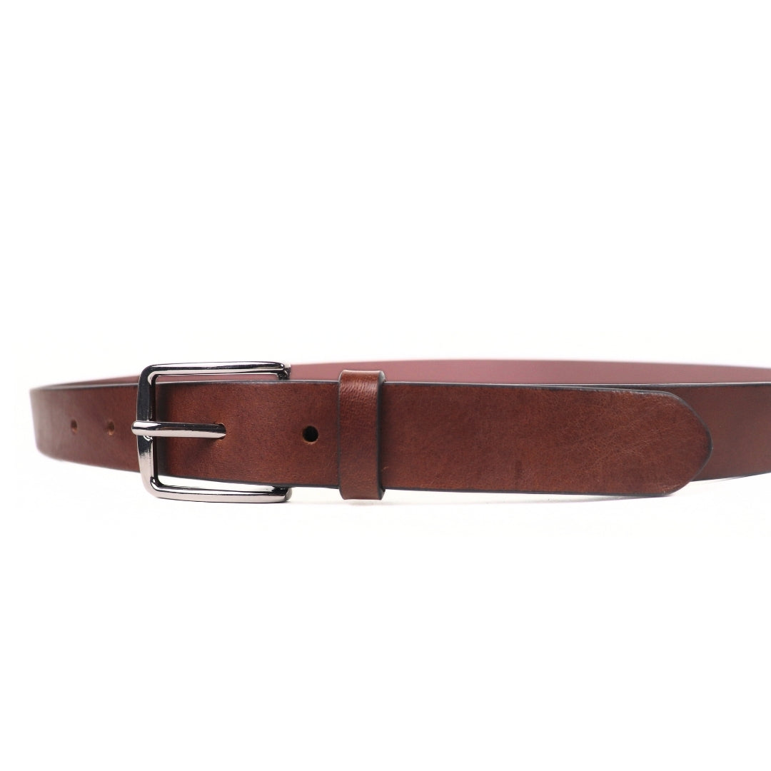 Verona Brown Unisex Belt 30mm - Italian Full Grain Leather