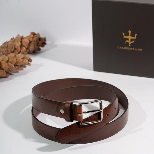 Verona Brown Unisex Belt 30mm - Italian Full Grain Leather