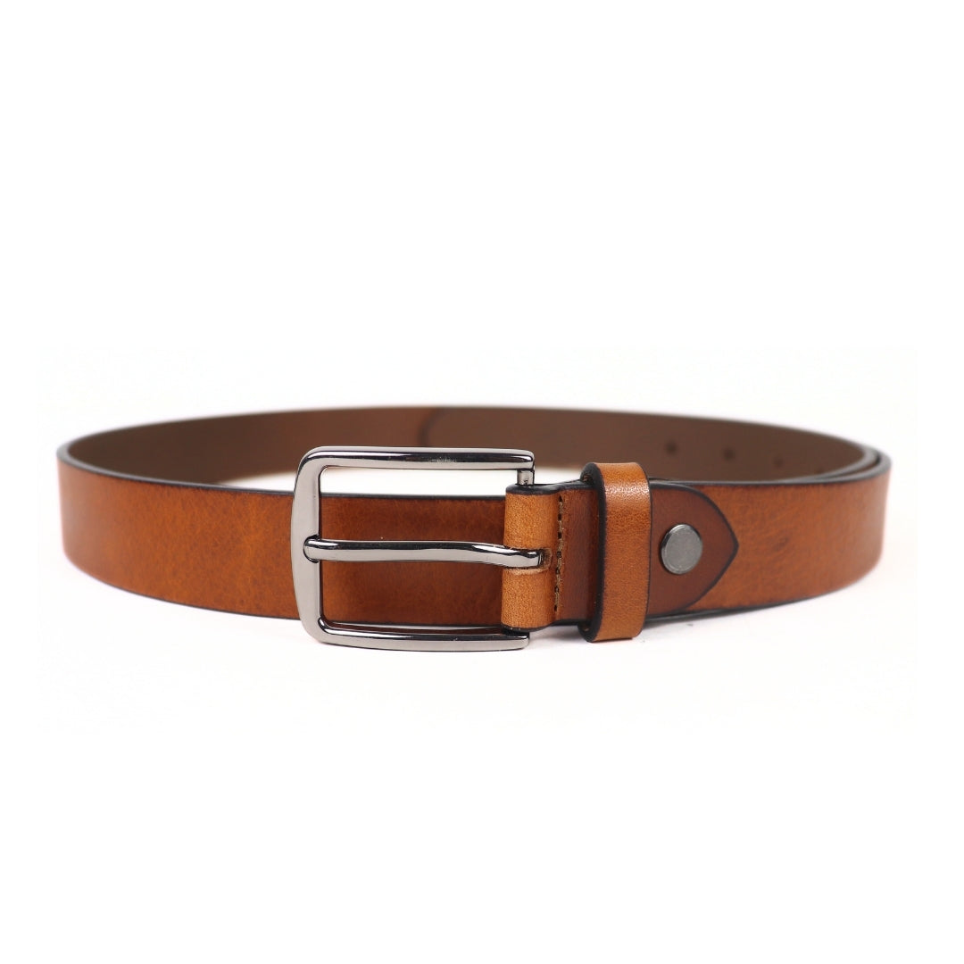 Amber Tan Unisex Belt 30mm - Italian Full Grain Leather