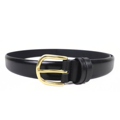 Contour Black Unisex Belt 30mm - Italian Full Grain Leather