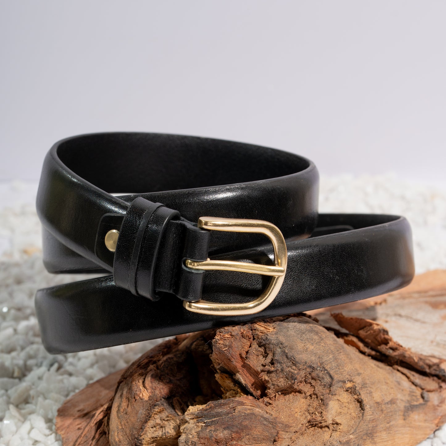Contour Black Unisex Belt 30mm - Italian Full Grain Leather