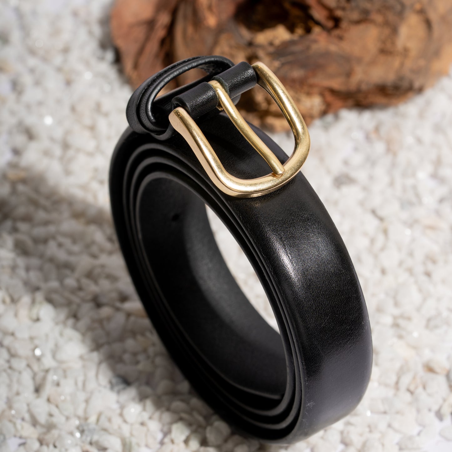 Contour Black Unisex Belt 30mm - Italian Full Grain Leather