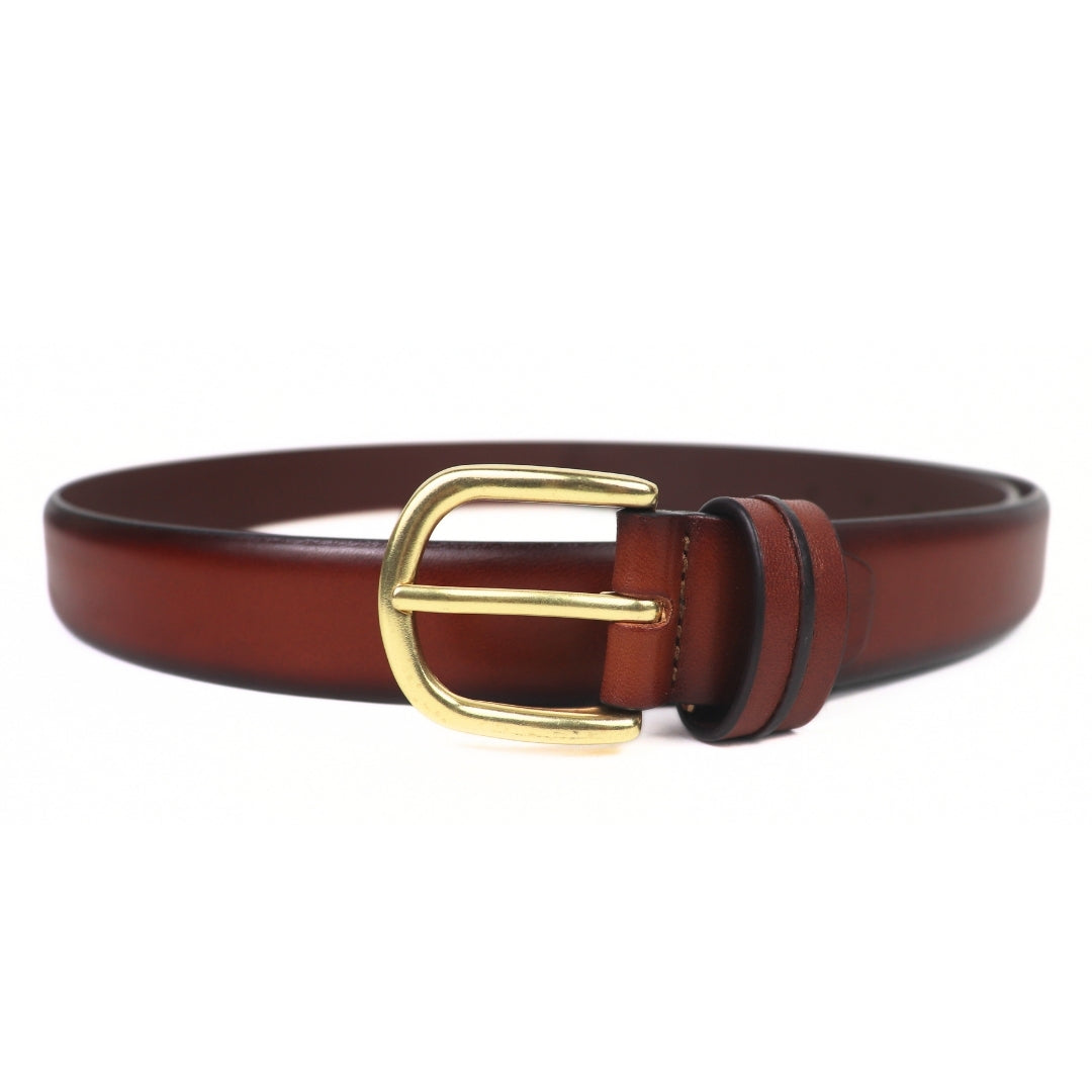 Contour Brown Unisex Belt 30mm - Italian Full Grain Leather