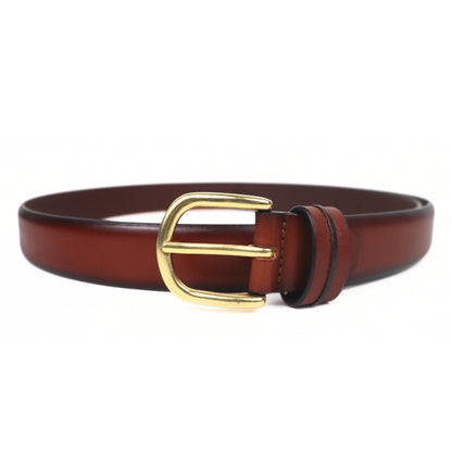 Contour Brown Unisex Belt 30mm - Italian Full Grain Leather