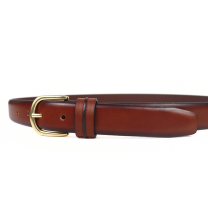 Contour Brown Unisex Belt 30mm - Italian Full Grain Leather
