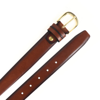 Contour Crunch Brown Unisex Belt 30mm - Italian Full Grain Leather