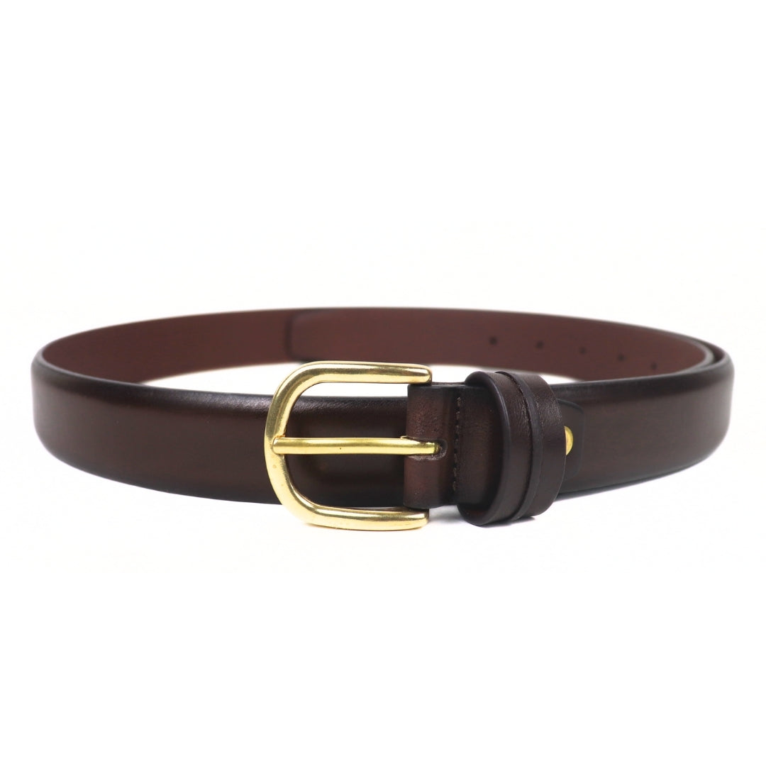 Contour Moro Brown Unisex Belt 30mm - Italian Full Grain Leather