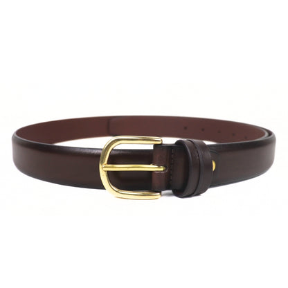 Contour Moro Brown Unisex Belt 30mm - Italian Full Grain Leather