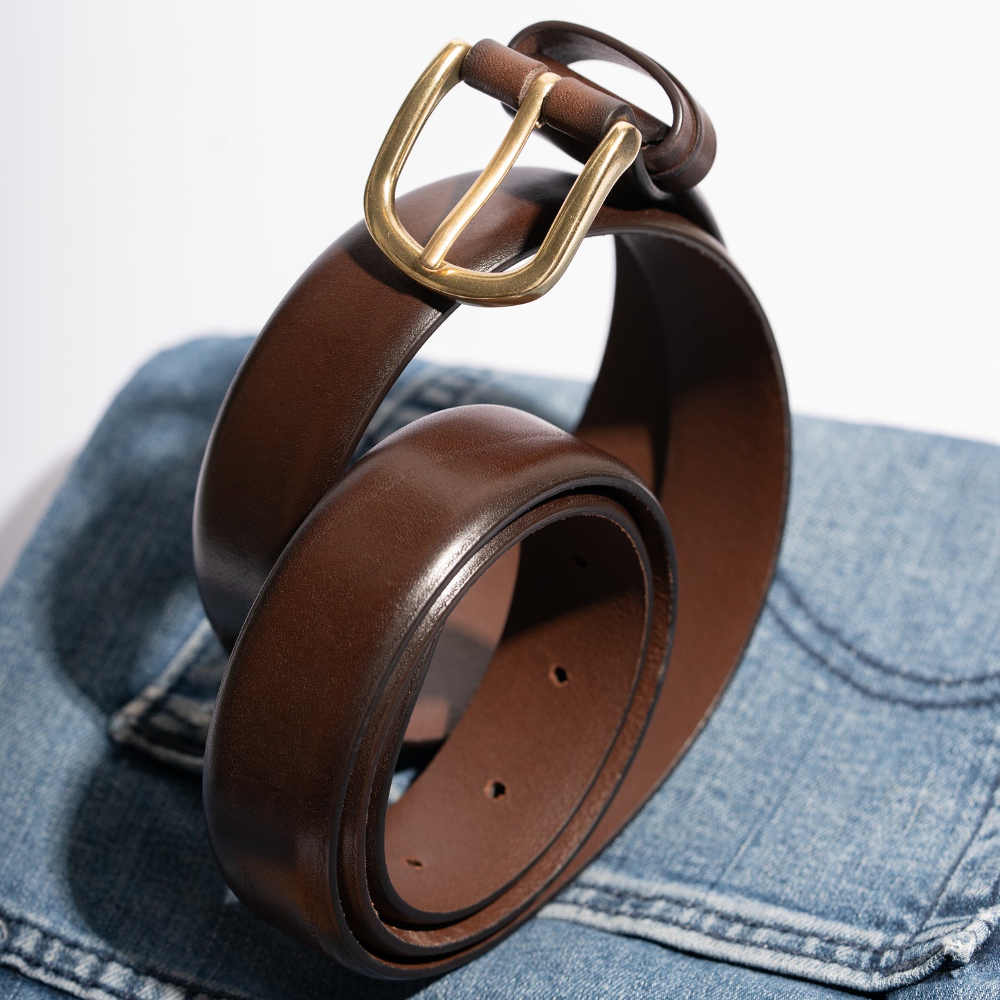 Contour Moro Brown Unisex Belt 30mm - Italian Full Grain Leather